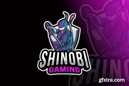 Shinobi Gaming Logo Template