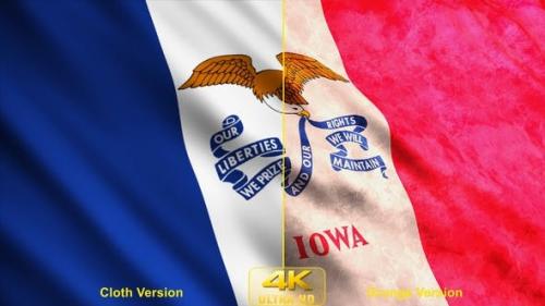 Videohive - Iowa State Flags - 24624426
