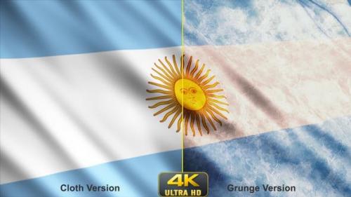 Videohive - Argentina Flags - 24630497