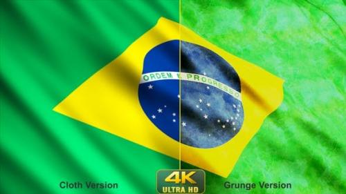 Videohive - Brazil Flags - 24630593