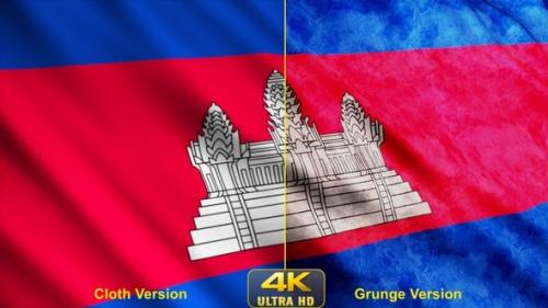 Videohive - Cambodia Flags - 24631062