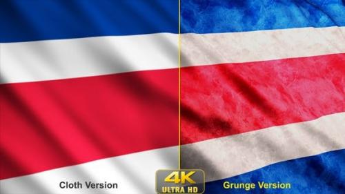 Videohive - Costa Rica Flags - 24631127