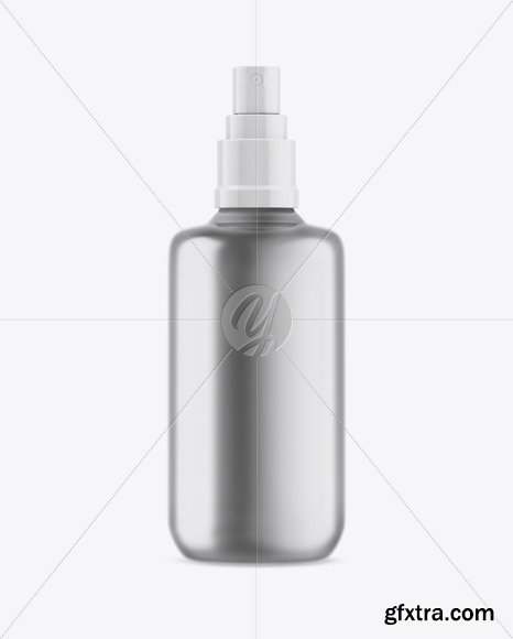 Metallic Spray Bottle Mockup 48843