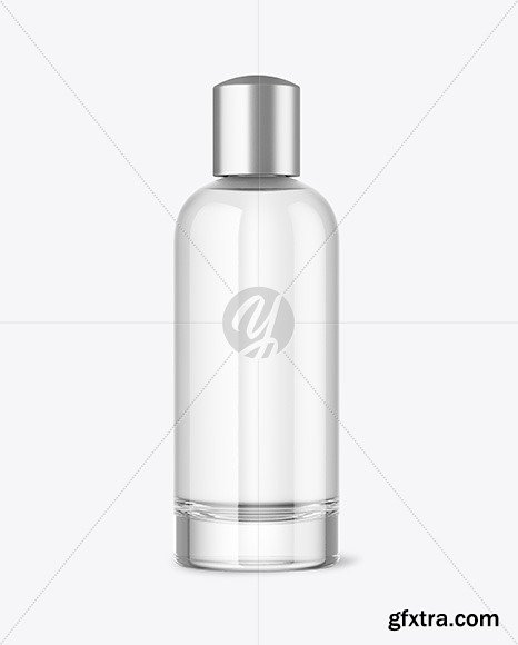 Clear Glass Bottle Mockup 48847