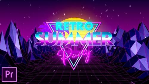 Videohive - Retro Summer Party Opener - Premiere Pro - 24605502
