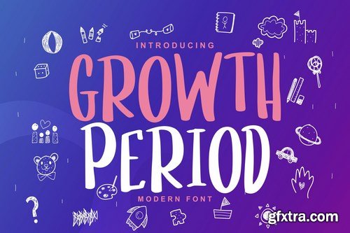 Growth Period Kids Modern Font