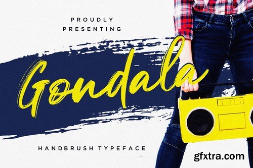 Gondala Handbrush Typeface