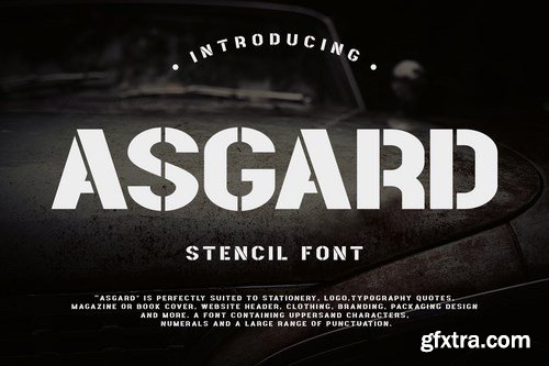 Asgard - Urban Stencil Font