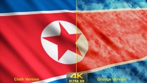 Videohive - North Korea Flags - 24638614