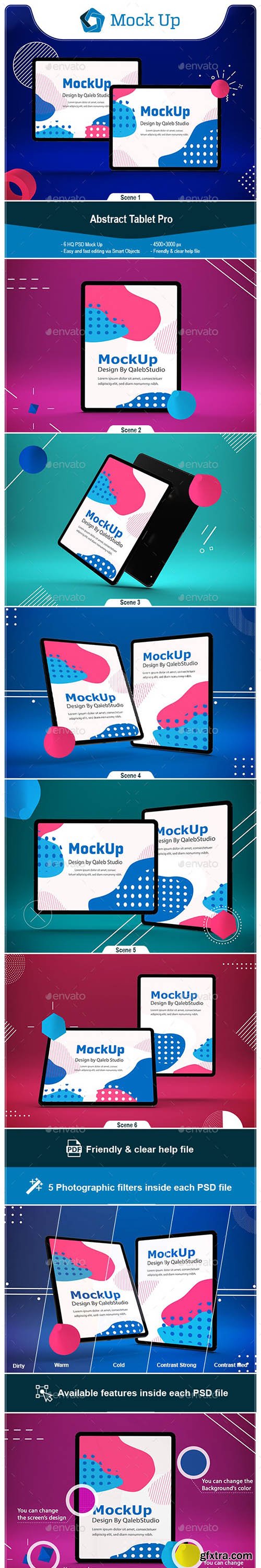 GraphicRiver - Abstract Tablet Pro Mockup 24281863