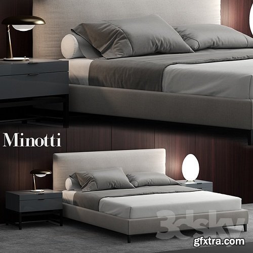 Minotti ANDERSEN Bed 3d model