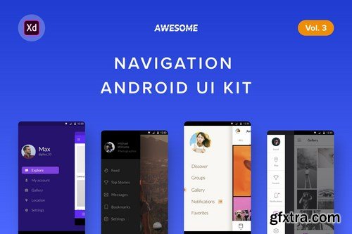 Android UI Kit - Navigation Pack
