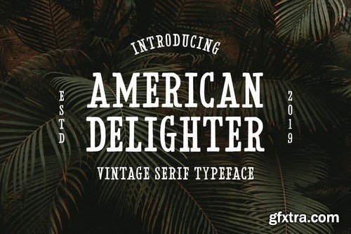 American Delighter Vintage Typeface