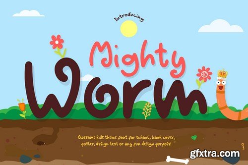 Mighty Worm Font