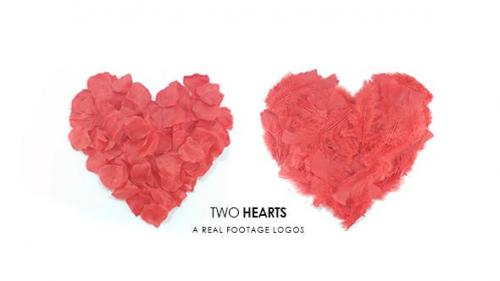Videohive - Two Hearts Logos - 14871140