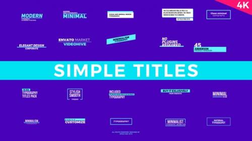 Videohive - Simple Titles | FCPX or Apple Motion - 23165793