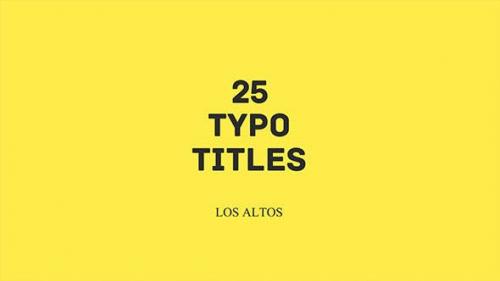 Videohive - Los Altos l 25 Colorful Animated Typo - 11724370