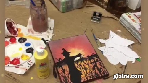 Fall Pumpkins Acrylic Painting Tutorial for Beginners