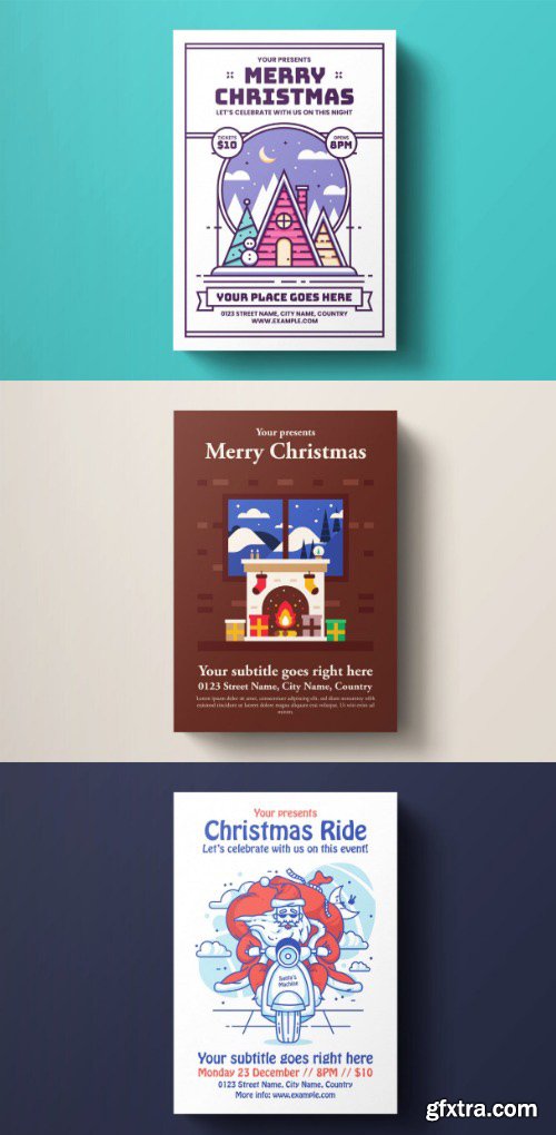 3 Christmas Flyer Templates