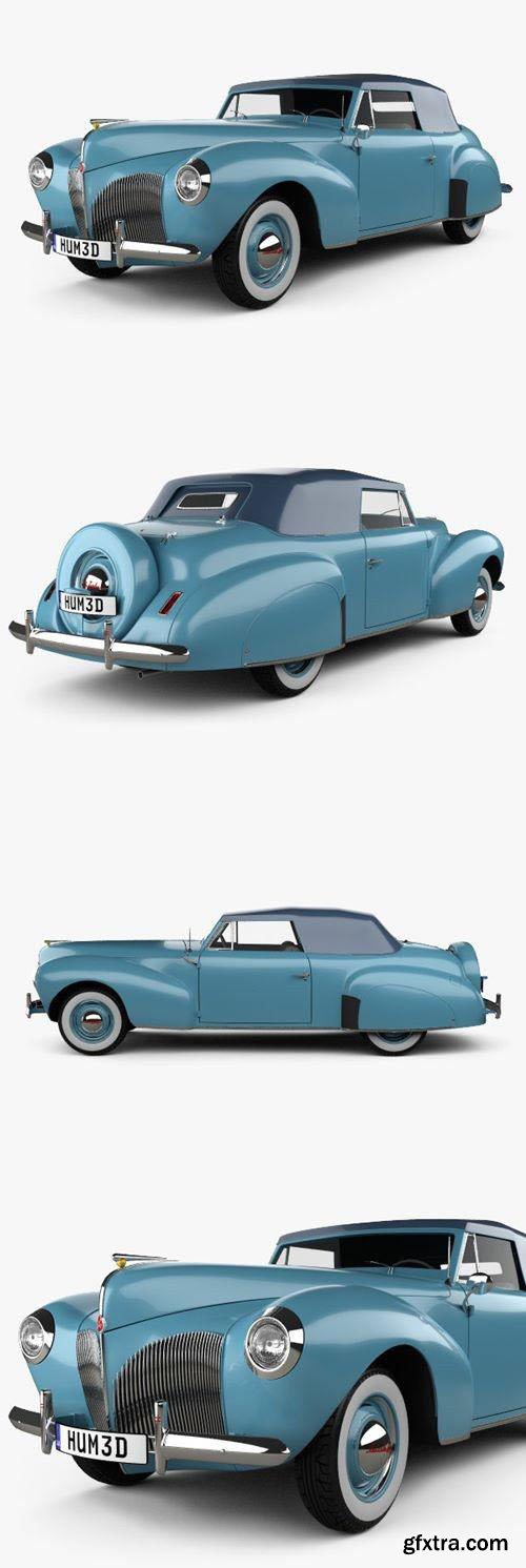 Lincoln Zephyr Continental Cabriolet 1939 3D Model