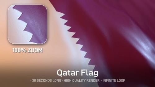 Videohive - Qatar Flag - 24670046