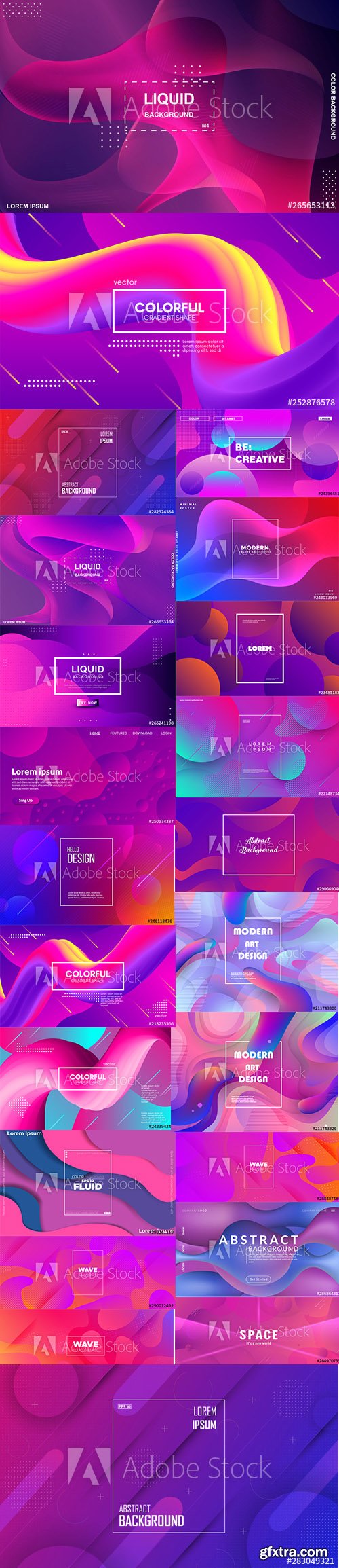 Vector Set - Colorful Geometric Background vol 2
