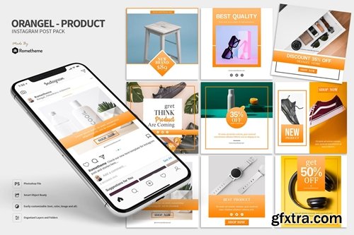 Orangel - Product Instagram Post Pack HR
