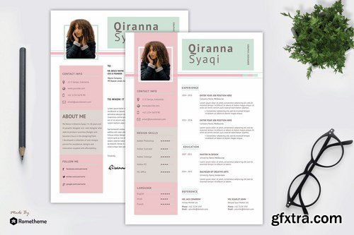 Qiranna Shaqi - Creative Resume Template
