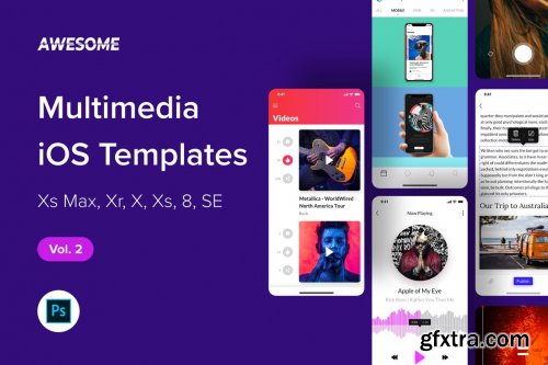 Awesome iOS UI Kit - Multimedia Vol. 2