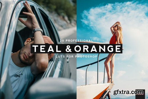 CreativeMarket - 20 Professional Teal & Orange LUTS 4061026
