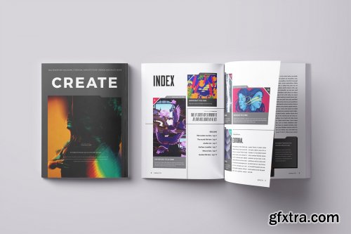 CreativeMarket - Create Magazine Template 4111689