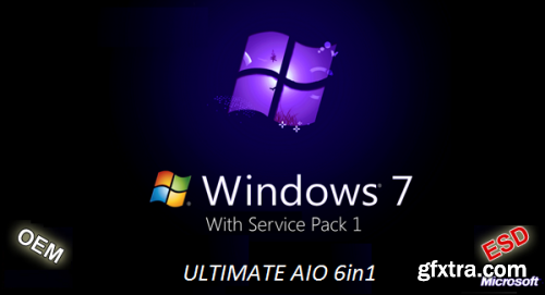 Windows 7 SP1 Ultimate AIO 6in1 OEM ESD en-US September 2019