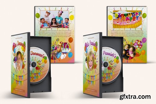 CreativeMarket - Kids Birthday Party DVD Covers Vol01 3896605