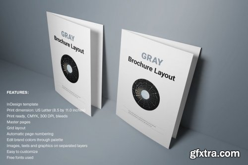 CreativeMarket - Gray Brochure 4148218