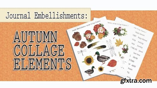 Journal Embellishments: Autumn Collage Elements
