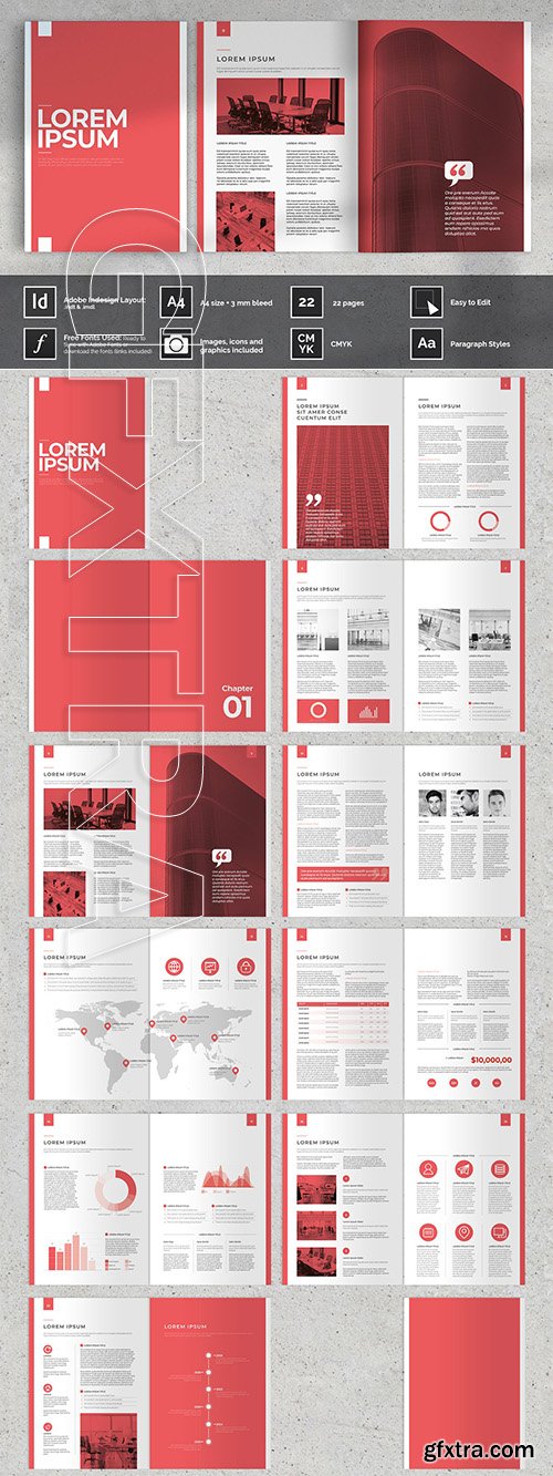 CreativeMarket - Red Business Proposal Layout 4158818