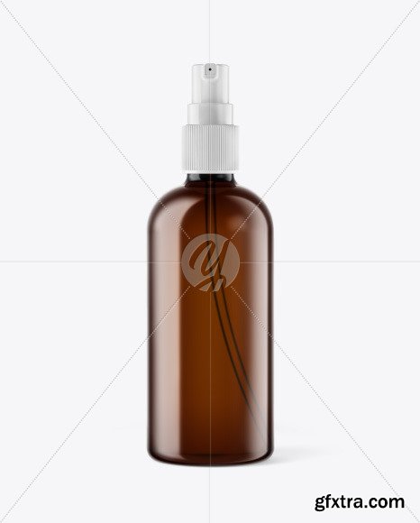 Amber Spray Bottle Mockup 49871