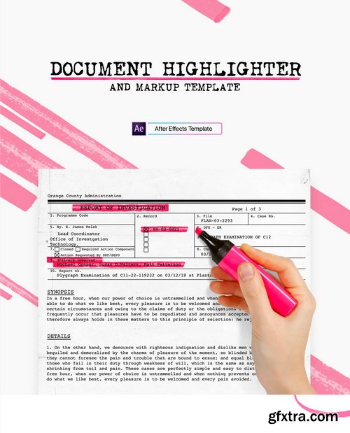 Videohive - Document Highlighter - 22144983