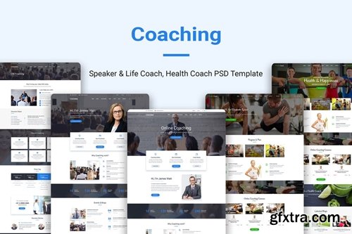 Coaching | Speaker & Life Coach, Health Coach PSD