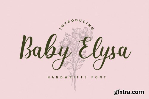 Baby Elysa Wedding Font