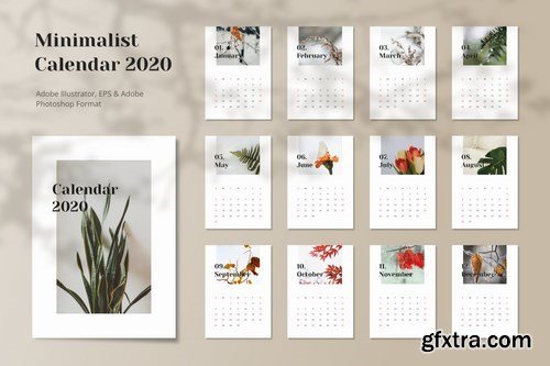 Calendar 2020 Minimalist
