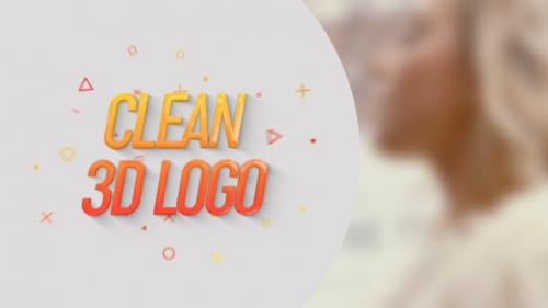 Videohive - Clean 3D Logo - 24768053