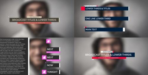 Videohive - Broadcast Lower Thirds - 9074642