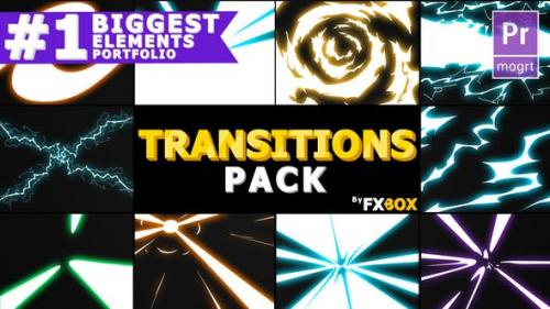 Videohive - Handy Electric Transitions | Premiere Pro MoGRT - 21464119