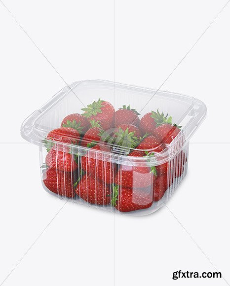 Container w/ Strawberry Mockup 49957