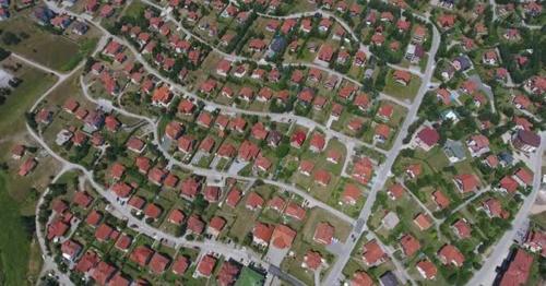 Aerial View of Houses in Zlatibor, Serbia