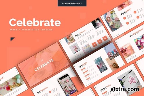 Celebrate Powerpoint, Keynote and Google Slides Templates