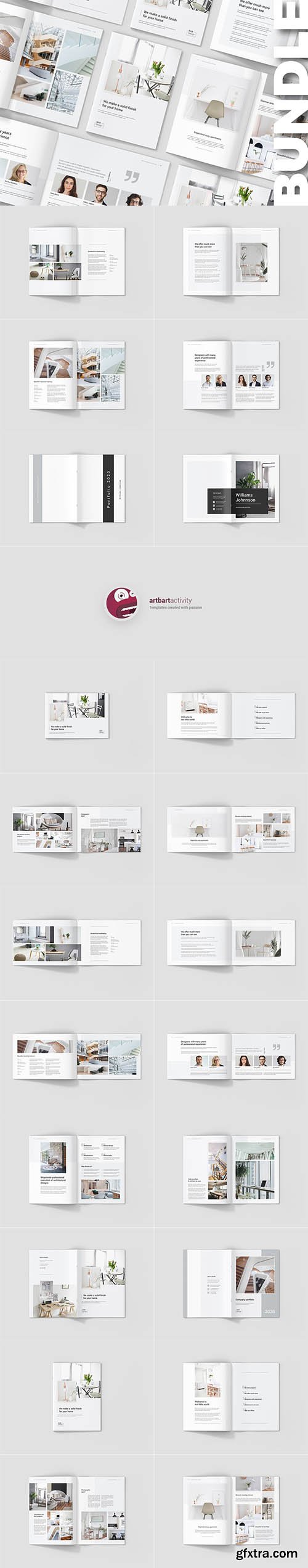 Architectural Studio Portfolio Bundle 3 in 1