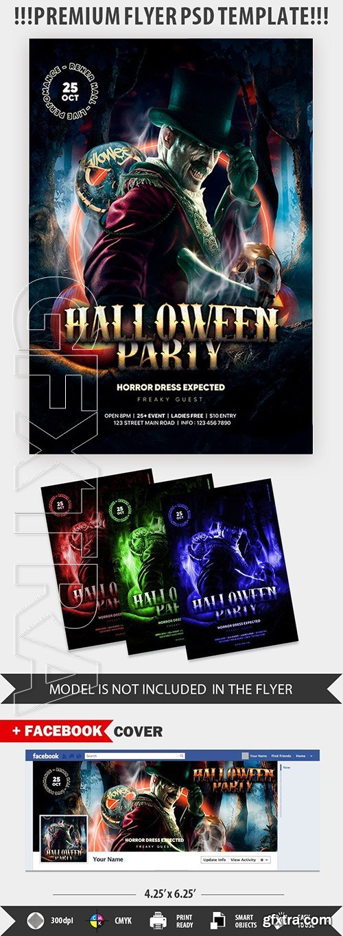 Halloween Party - Premium flyer psd template