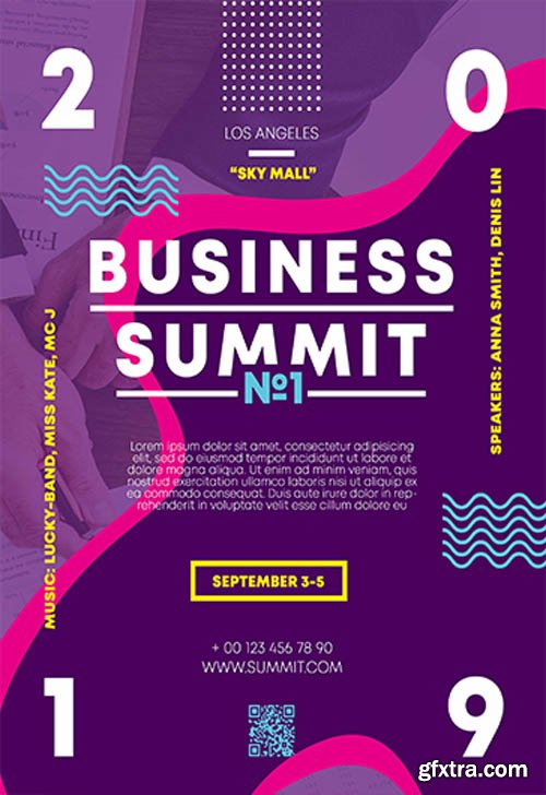 Business Summit V0210 2019 Premium PSD Flyer Template